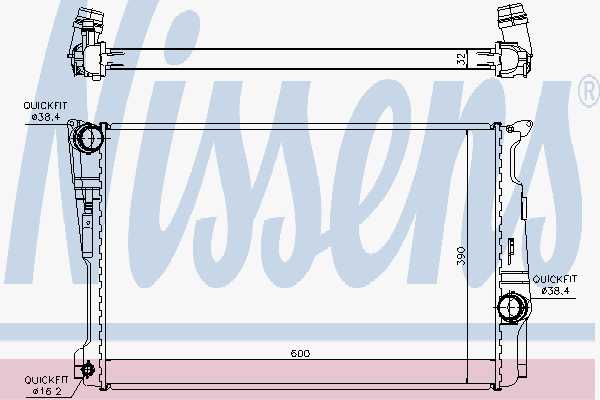 Alternativ bild 0 för Kylare Nissens
