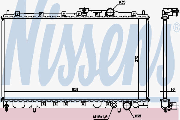 Alternativ bild 0 för Kylare Nissens