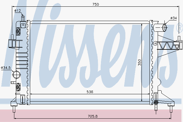 Alternativ bild 0 för Kylare Nissens