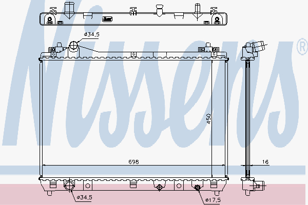 Alternativ bild 0 för Kylare Nissens
