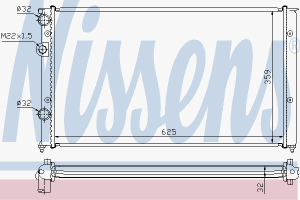Alternativ bild 0 för Kylare Nissens