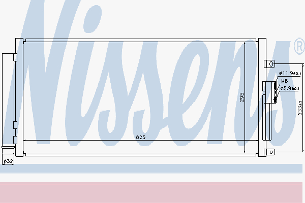 Alternativ bild 0 för Kondensor Nissens