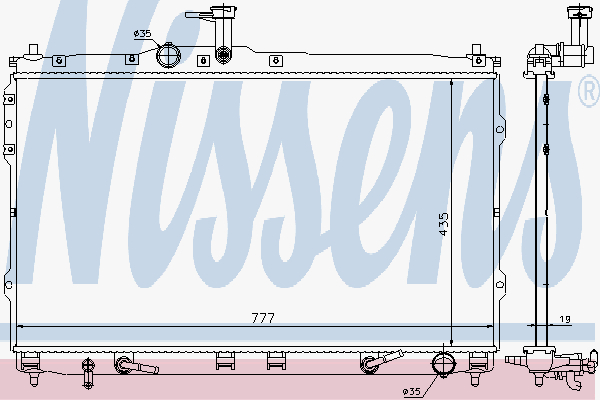 Alternativ bild 0 för Kylare Nissens