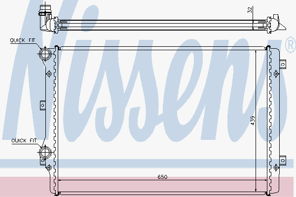 Alternativ bild 0 för Kylare Nissens