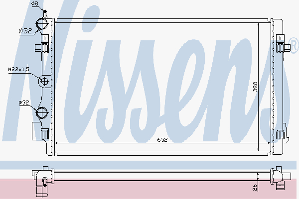 Alternativ bild 0 för Kylare Nissens