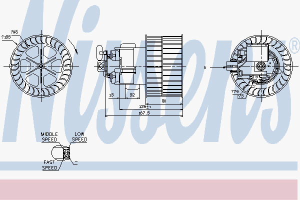 Alternativ bild 0 för Kupéfläkt Nissens