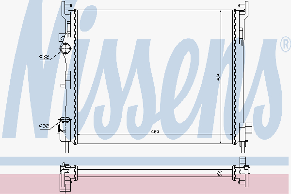 Alternativ bild 0 för Kylare Nissens
