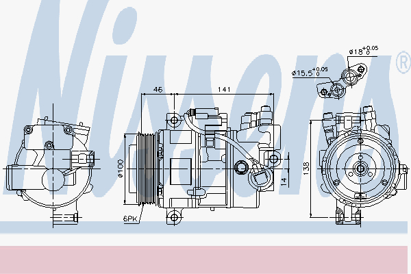 Alternativ bild 0 för Kompressor Nissens