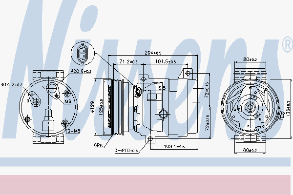 Alternativ bild 0 för Kompressor Nissens