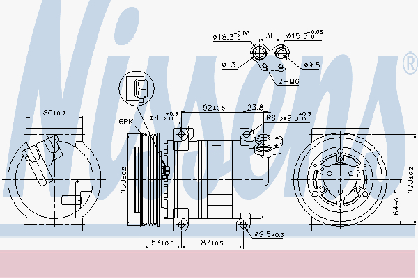 Alternativ bild 0 för Kompressor Nissens