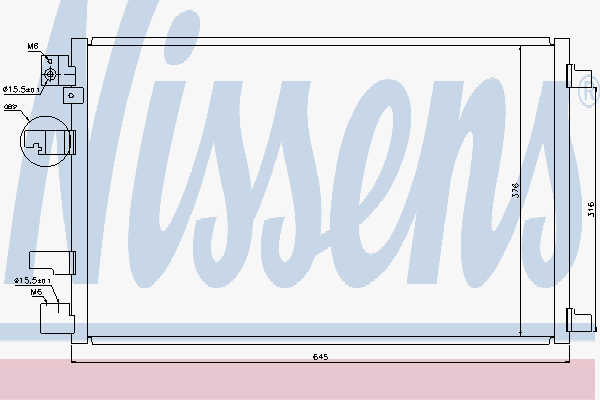 Alternativ bild 0 för Kondensor Nissens