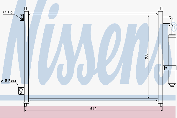 Alternativ bild 0 för Kondensor Nissens