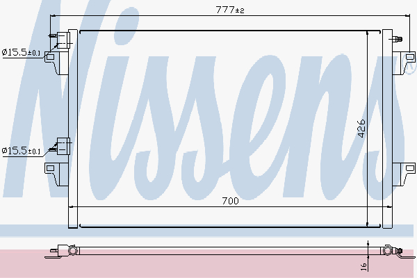 Alternativ bild 0 för Kondensor Nissens