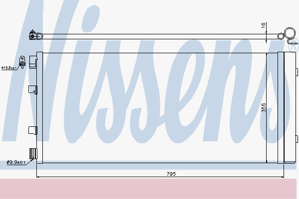 Alternativ bild 0 för Kondensor Nissens