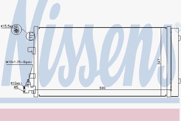 Alternativ bild 0 för Kondensor Nissens
