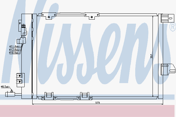 Alternativ bild 0 för Kondensor Nissens