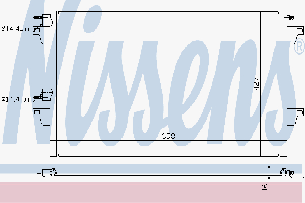 Alternativ bild 0 för Kondensor Nissens
