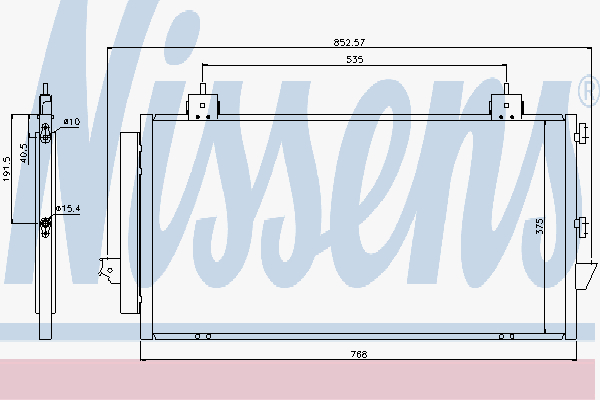 Alternativ bild 0 för Kondensor Nissens