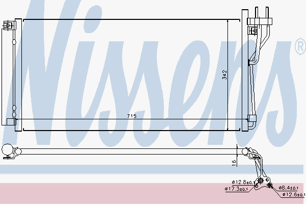 Alternativ bild 0 för Kondensor Nissens