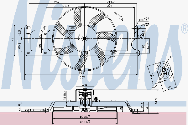 Alternativ bild 0 för Fläkt, kylare
