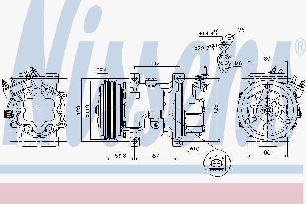 Alternativ bild 0 för Kompressor Nissens