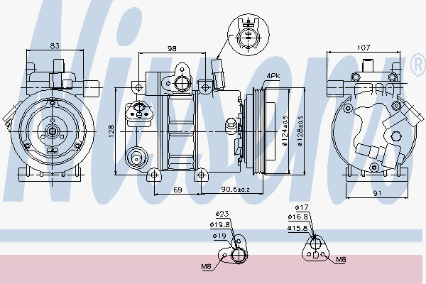 Alternativ bild 0 för Kompressor Nissens
