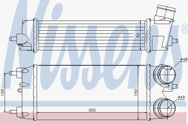 Alternativ bild 0 för Laddluftkylare Nissens
