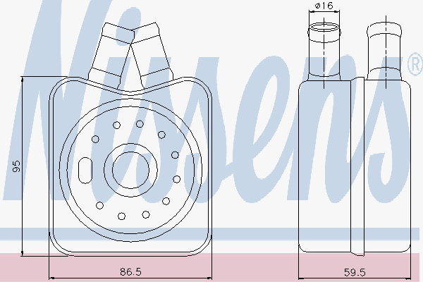 Alternativ bild 0 för Oljekylare