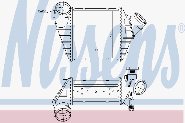 Alternativ bild 0 för Laddluftkylare