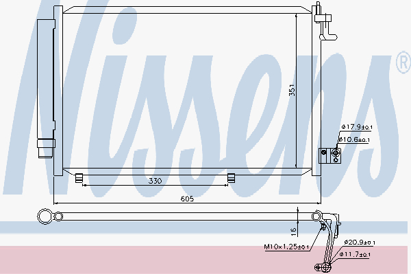 Alternativ bild 0 för Kondensor Nissens