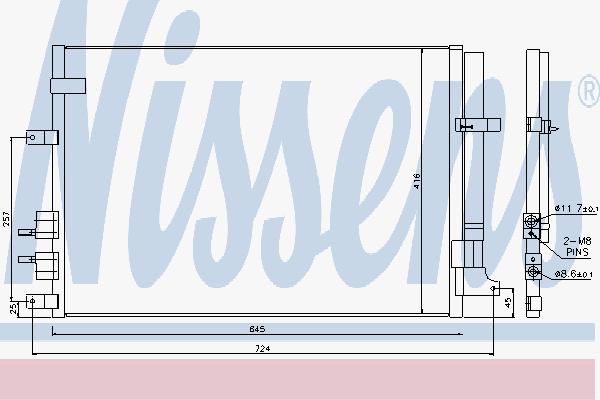 Alternativ bild 0 för Kondensor Nissens