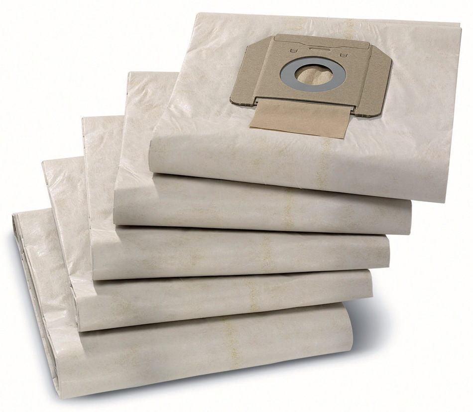 Kärcher NT 65/2 - Pappersfilterpåsar till dammsugare 5 st