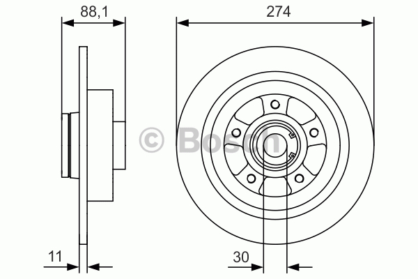 Alternativ bild 0 för Bromsskiva