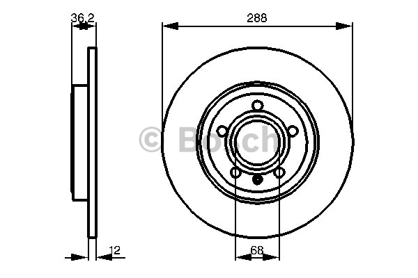 Alternativ bild 0 för Bromsskiva
