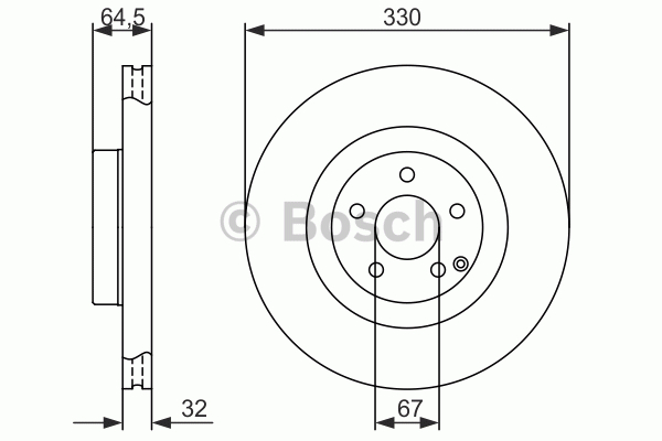 Alternativ bild 0 för Bromsskiva Bosch