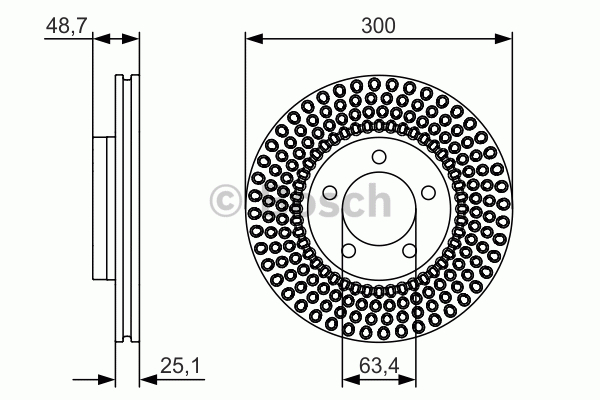 Alternativ bild 0 för Bromsskiva Bosch