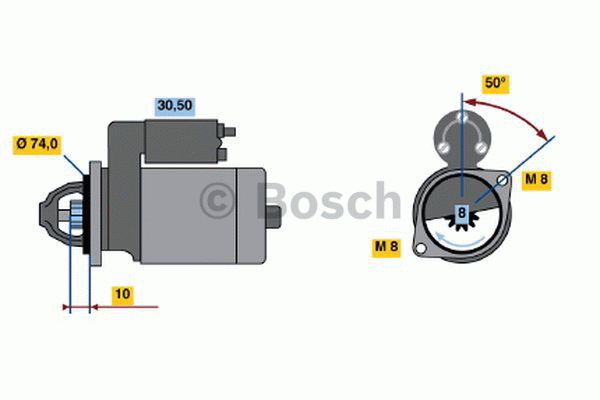 Alternativ bild 0 för Startmotor Bosch