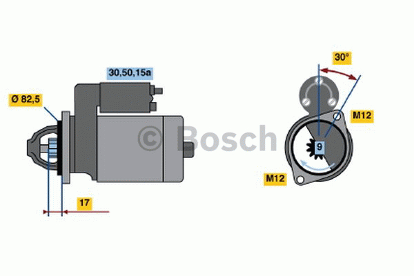 Alternativ bild 0 för Startmotor Bosch