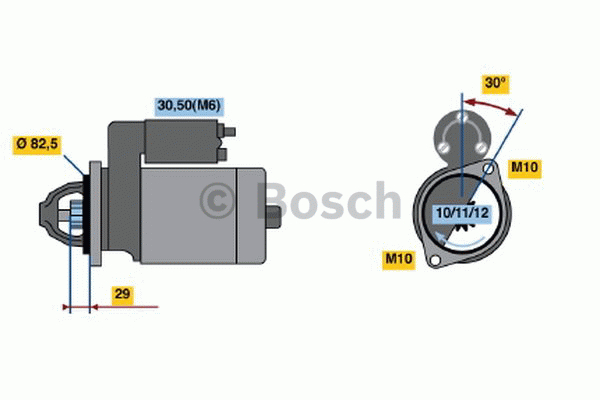 Alternativ bild 0 för Startmotor Bosch