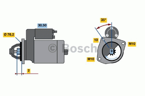 Alternativ bild 0 för Startmotor Bosch