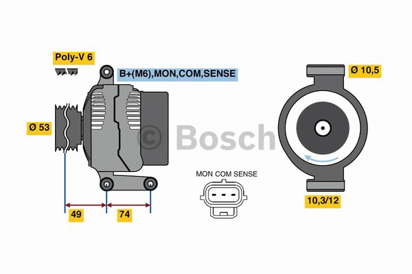 Alternativ bild 0 för Generator Bosch