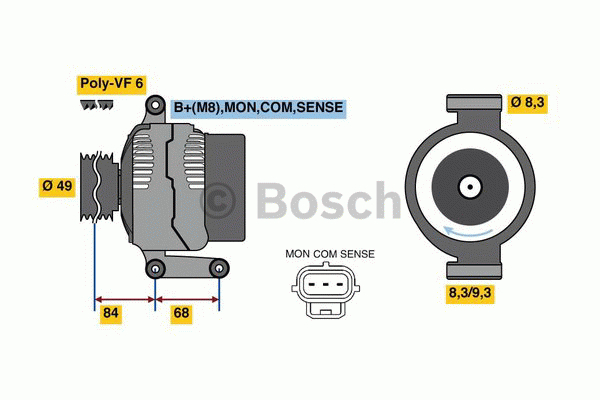 Alternativ bild 0 för Generator Bosch