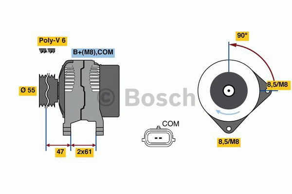 Alternativ bild 0 för Generator Bosch