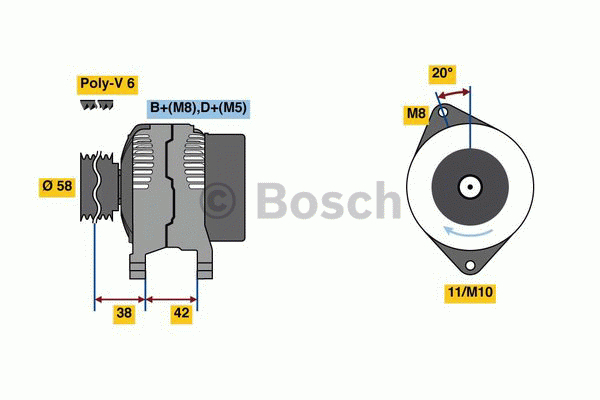 Alternativ bild 0 för Generator Bosch