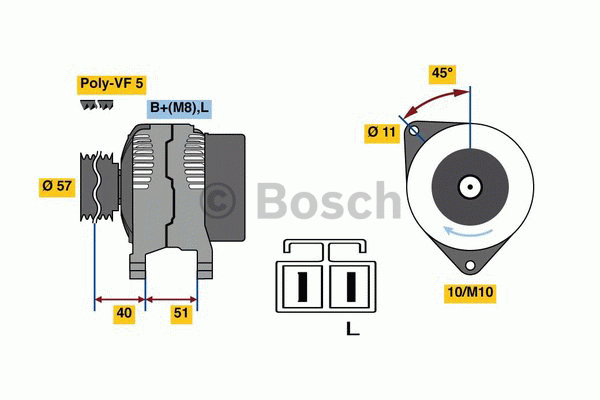 Alternativ bild 0 för Generator Bosch