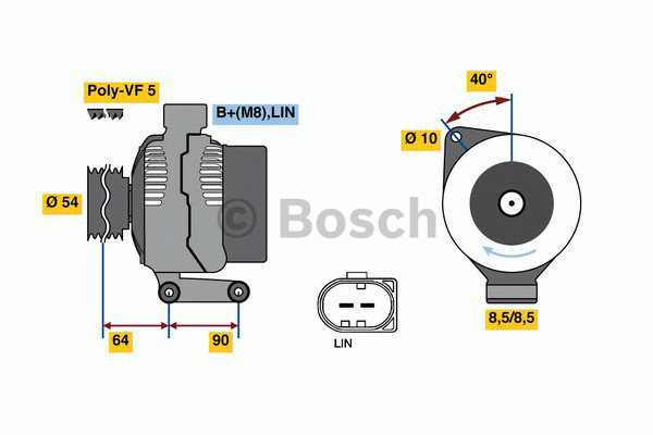 Alternativ bild 0 för Generator Bosch