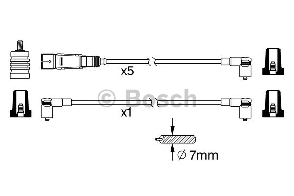 Alternativ bild 0 för Tändkabelsats