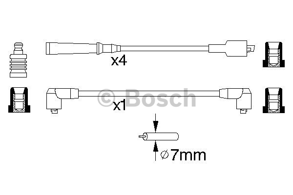 Alternativ bild 0 för Tändkabelsats