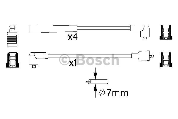 Alternativ bild 0 för Tändkabelsats