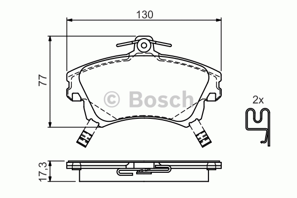 Alternativ bild 0 för Bromsbelägg Bosch